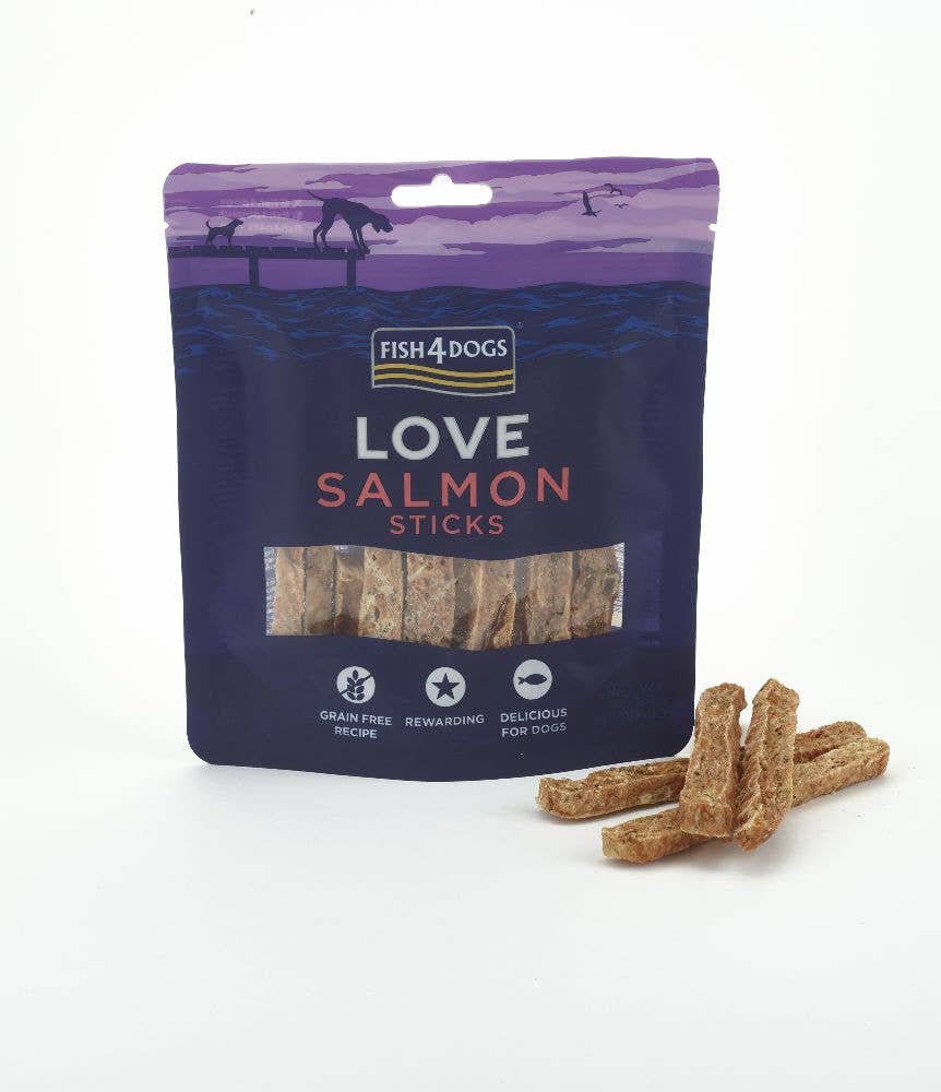 Fish4Dogs ® Love Bâtonnets de Saumon 85 g