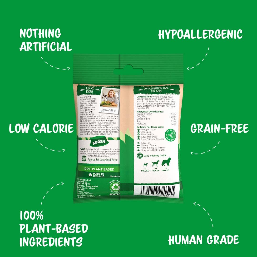 Bouchées à la pastèque et aux pommes