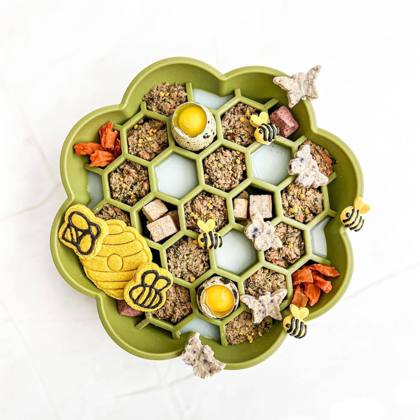 Gamelle verte ralentissant la prise alimentaire Daisy