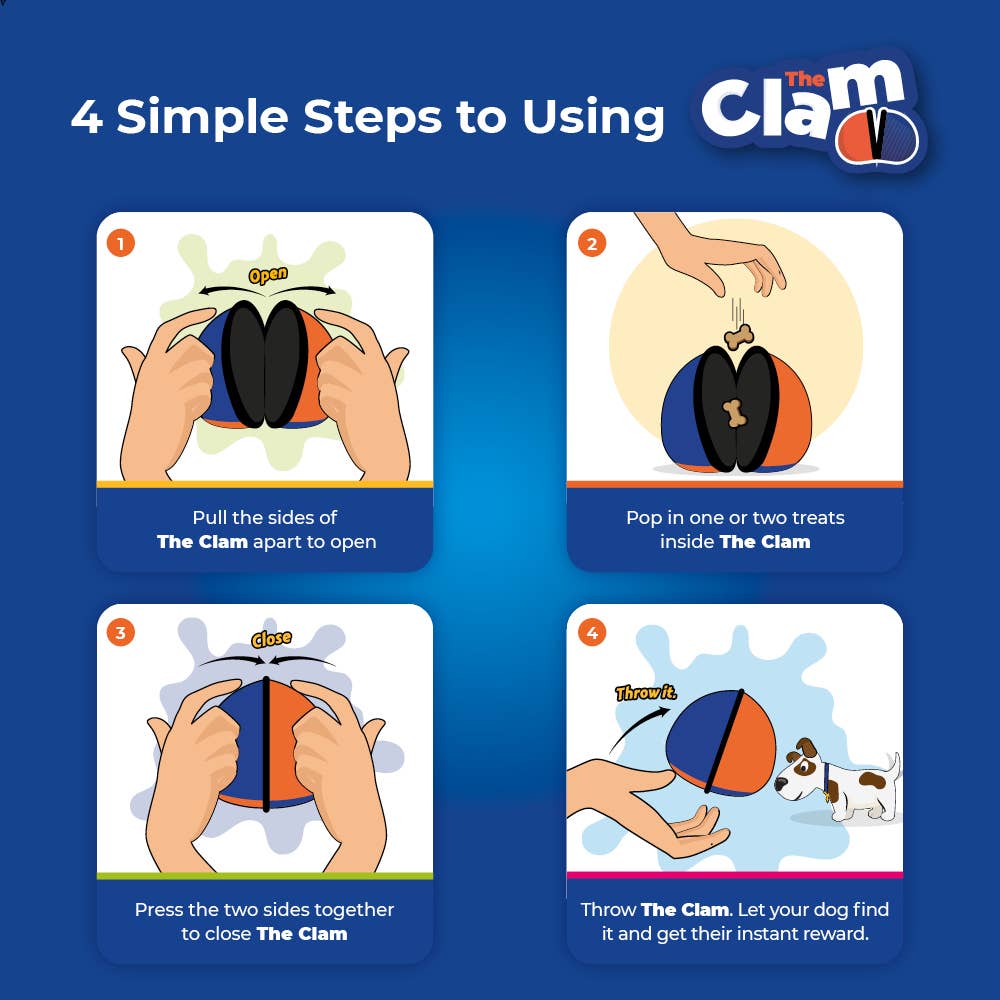 The Clam - Jouet d'entraînement distributeur de friandises