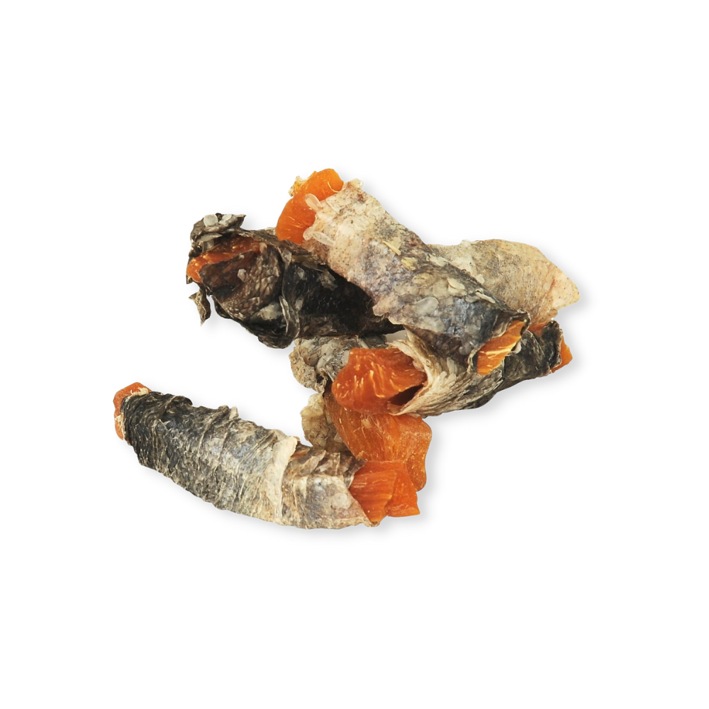 Fish4Dogs Love wraps de patate douce et poisson 100 g