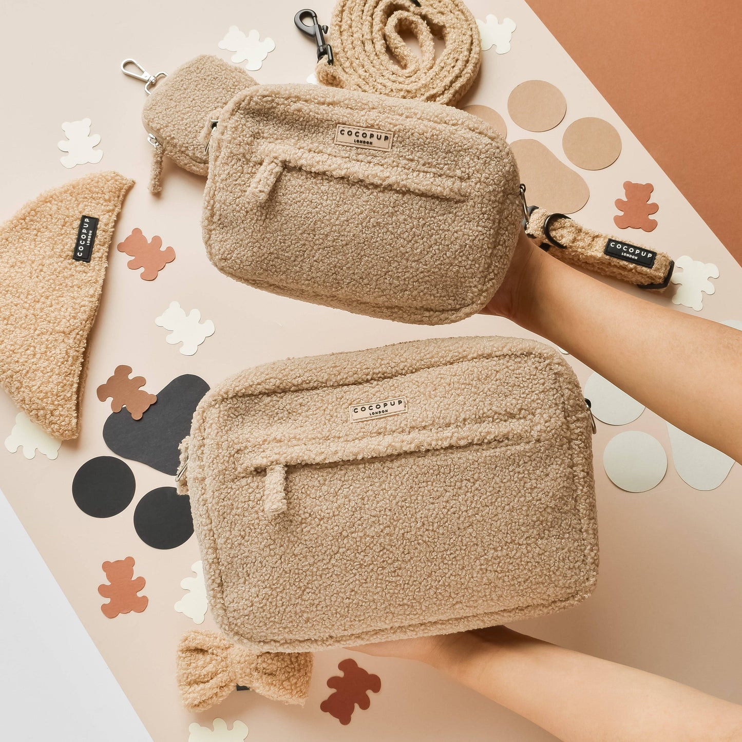 Ensemble Sac de promenade + anse + pochette frifri - Teddy Rupert