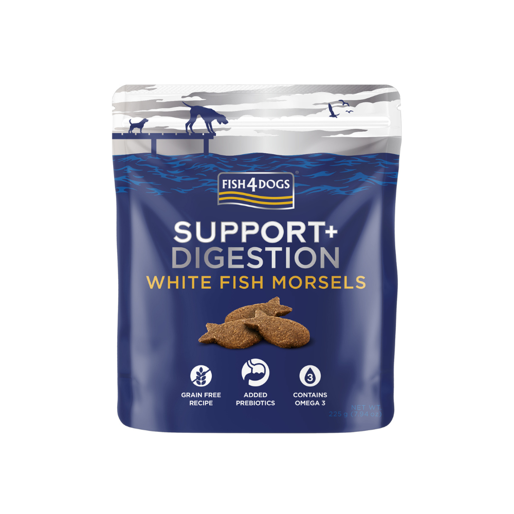 Fish4Dogs Support+ Digestion - Bouchées au poisson blanc 225 g