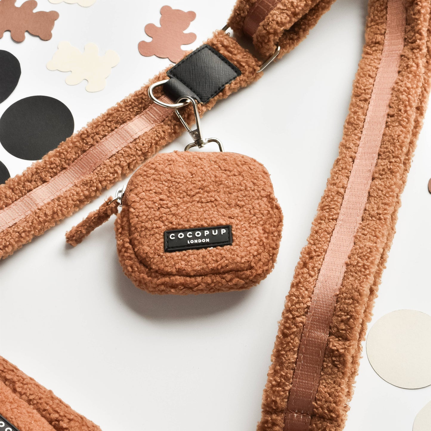 Ensemble Sac de promenade + sangle + pochette frifri pour chien - Teddy Paddington