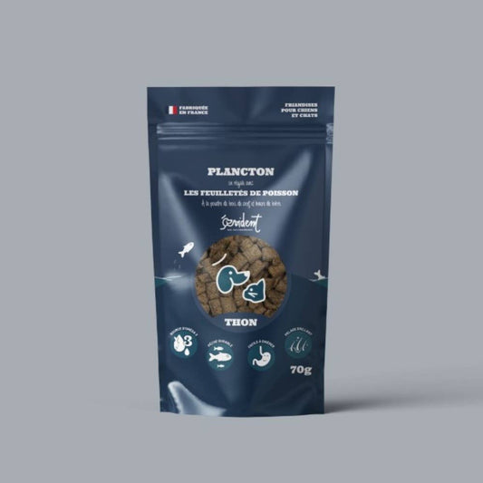 PLANCTON - Friandises feuilletées de poisson chiens et chats
