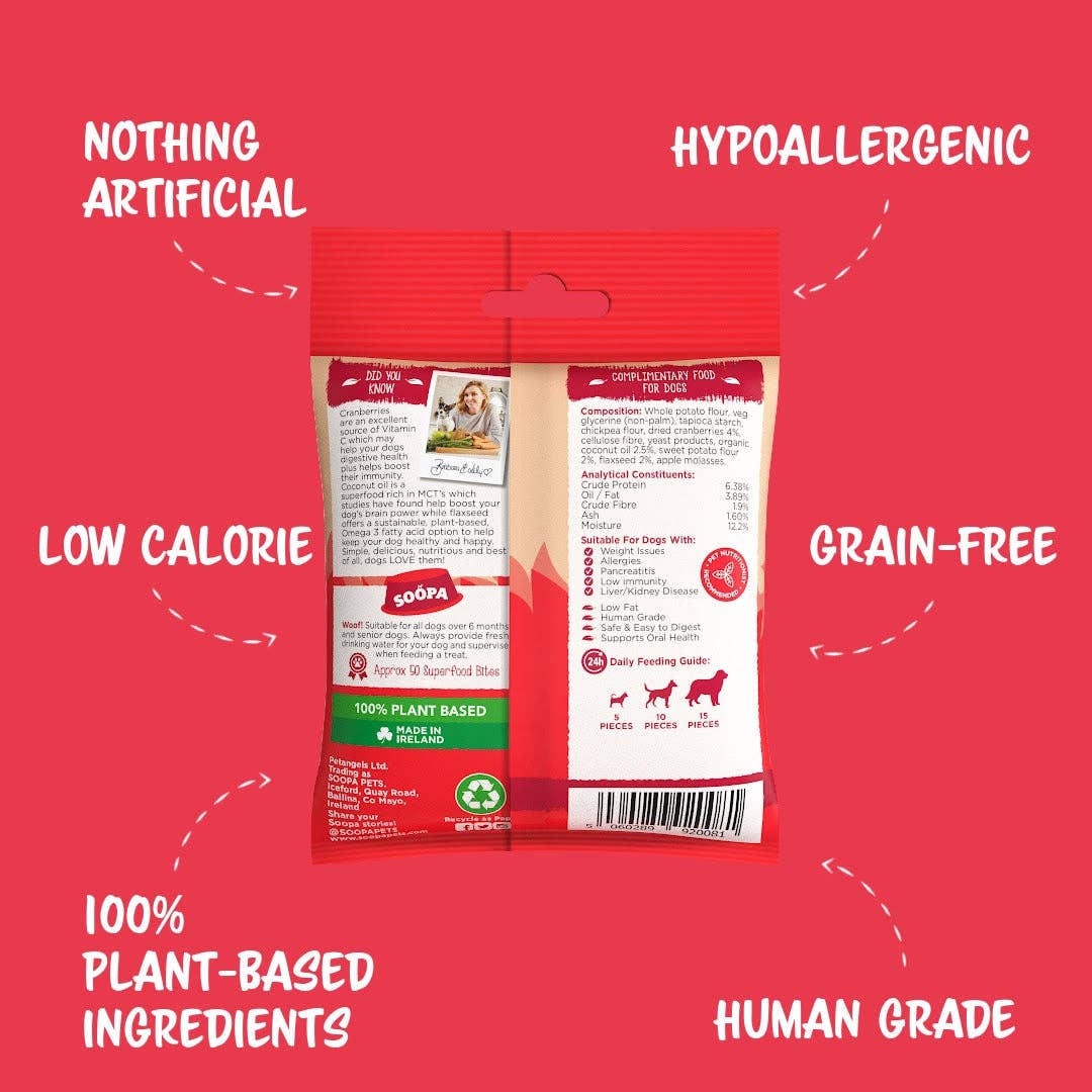 Friandises aux canneberges et patates douces