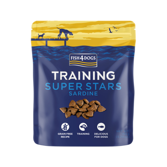 Fish4Dogs Superstars pour dressage aux sardines 150 g